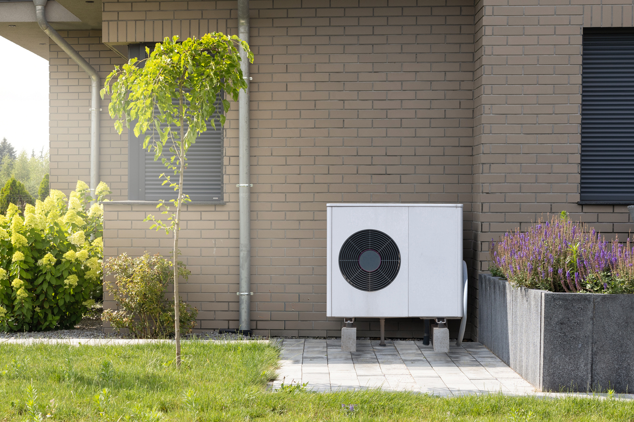 Heat Pump Outside Home